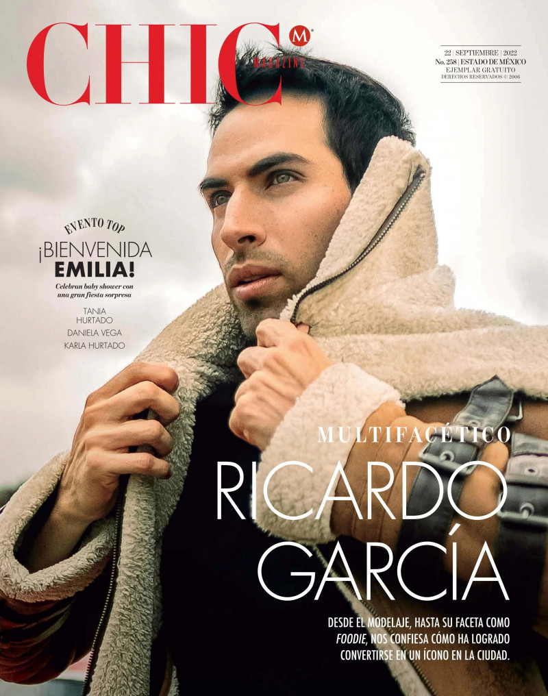 Ricardo Garcia featured on the CHIC Magazine Mexico cover from September 2022