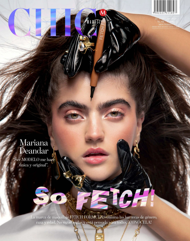 Mariana Deandar featured on the CHIC Magazine Mexico cover from February 2023