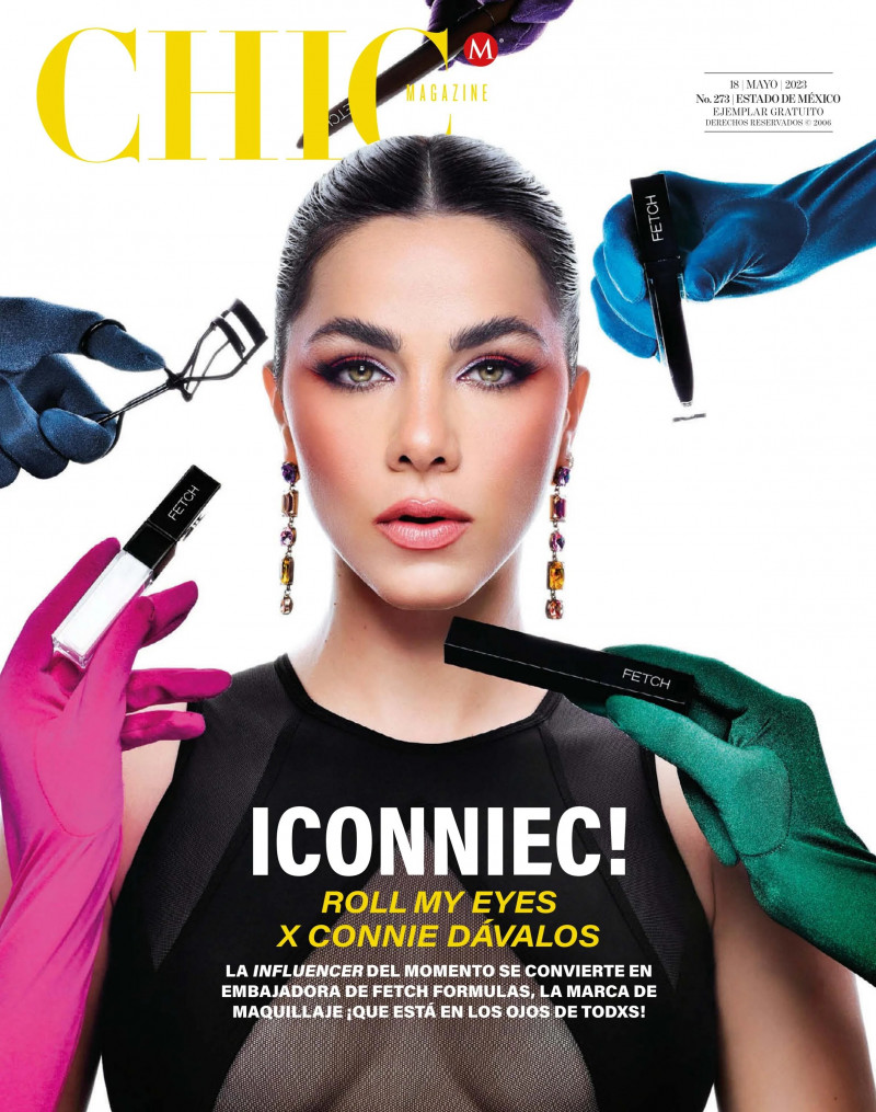 Connie Davalos featured on the CHIC Magazine Mexico cover from May 2023