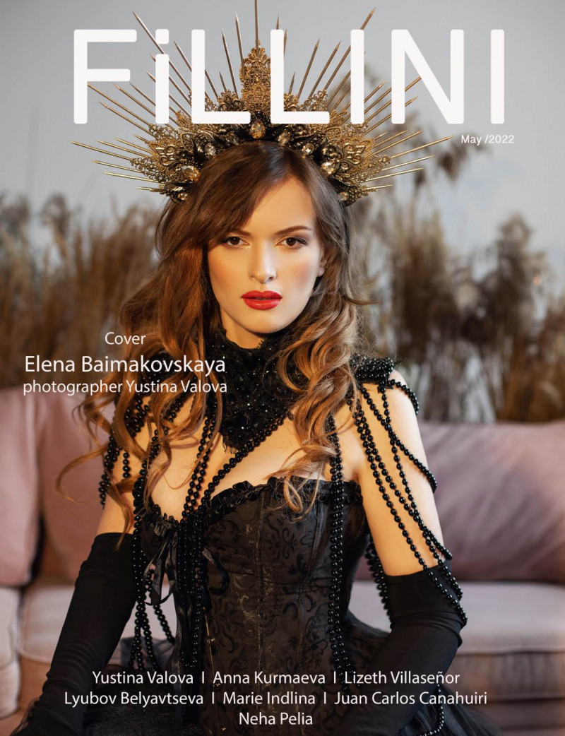 Elena Baimakovskaya featured on the Fillini Magazine cover from May 2022