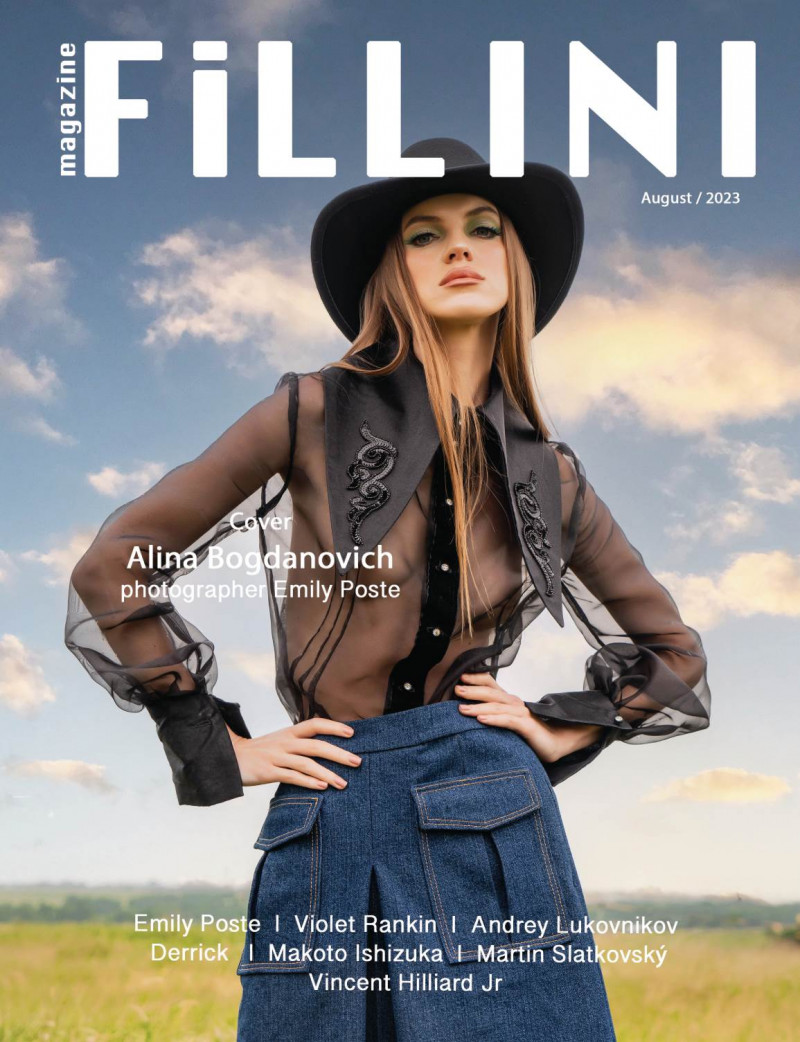 Alina Bogdanovich featured on the Fillini Magazine cover from August 2023