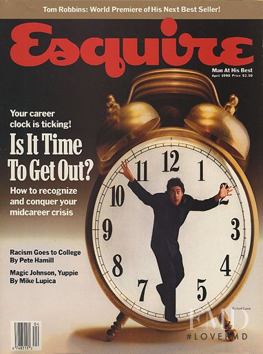 Richard Lewis  featured on the Esquire USA cover from April 1990