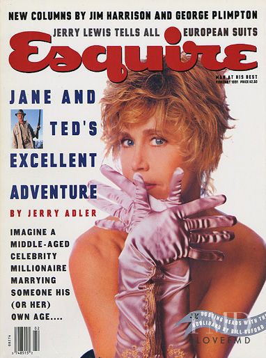 Jane Fonda featured on the Esquire USA cover from February 1991