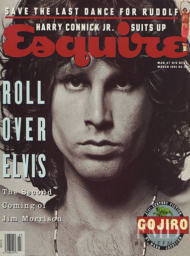 Jim Morrison featured on the Esquire USA cover from March 1991