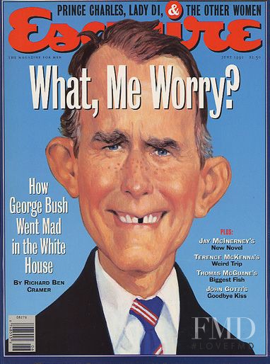 George H.W. Bush featured on the Esquire USA cover from June 1992