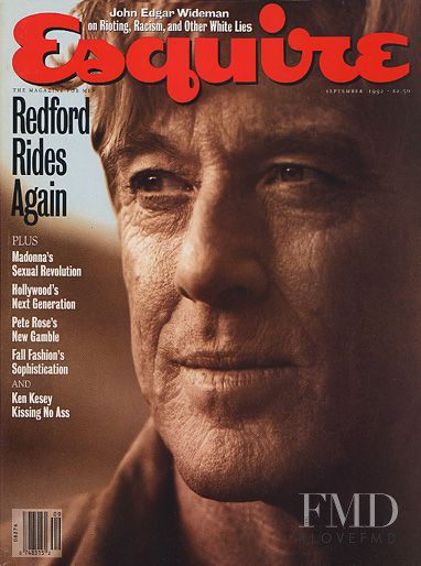 Robert Redford featured on the Esquire USA cover from September 1992