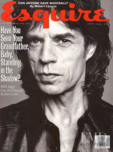 Mick Jagger featured on the Esquire USA cover from April 1993
