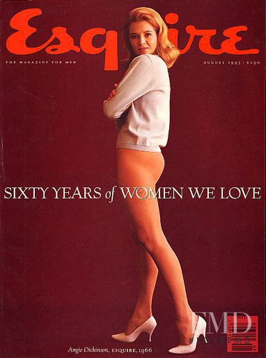 Angie Dickinson featured on the Esquire USA cover from August 1993