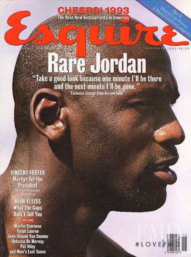 MIchael Jordan featured on the Esquire USA cover from November 1993
