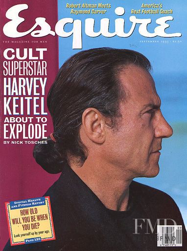 Harvey Keitel featured on the Esquire USA cover from September 1993