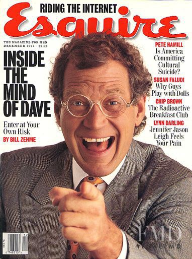 Dave Letterman featured on the Esquire USA cover from December 1994