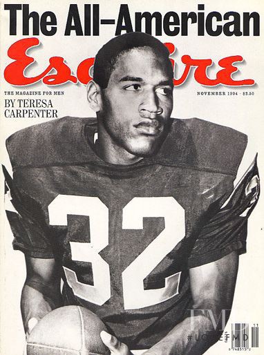 OJ Simpson featured on the Esquire USA cover from November 1994