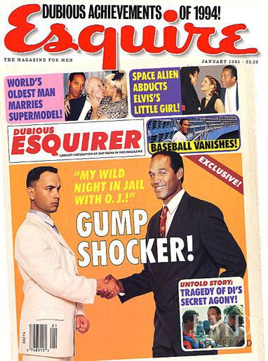 Tom Hanks featured on the Esquire USA cover from January 1995