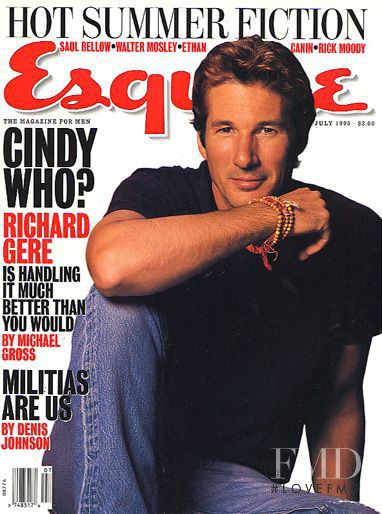 Richard Gere featured on the Esquire USA cover from July 1995