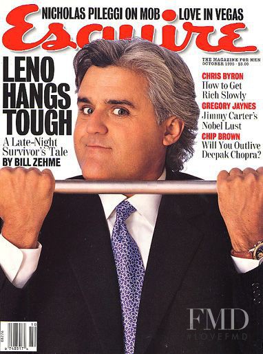 Jay Leno featured on the Esquire USA cover from October 1995