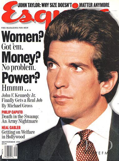 John Kennedy Jr.  featured on the Esquire USA cover from September 1995
