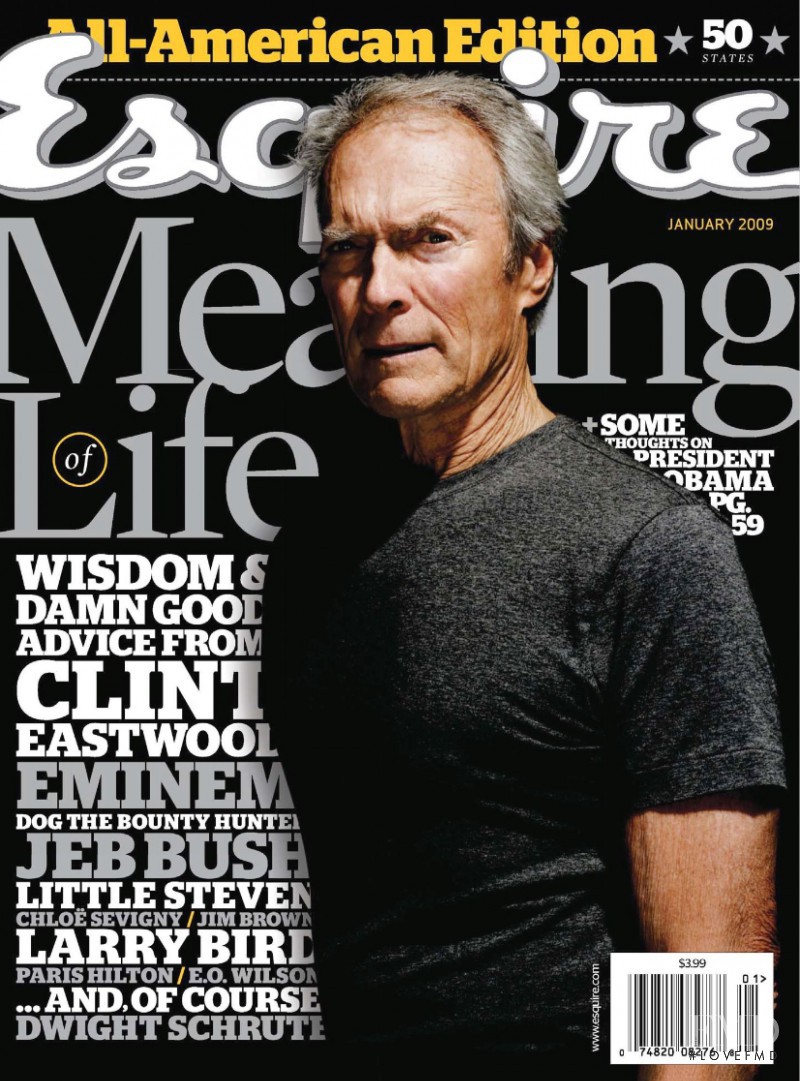  featured on the Esquire USA cover from January 2009
