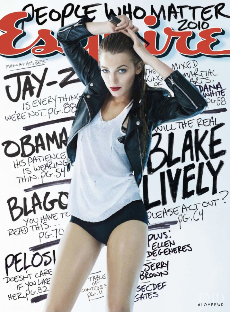 Blake Lively featured on the Esquire USA cover from February 2010