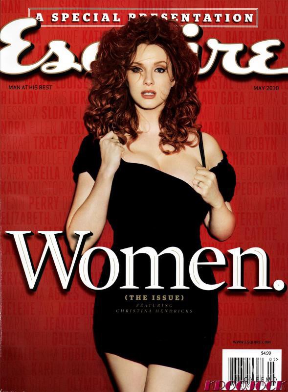 Christina Hendricks featured on the Esquire USA cover from May 2010