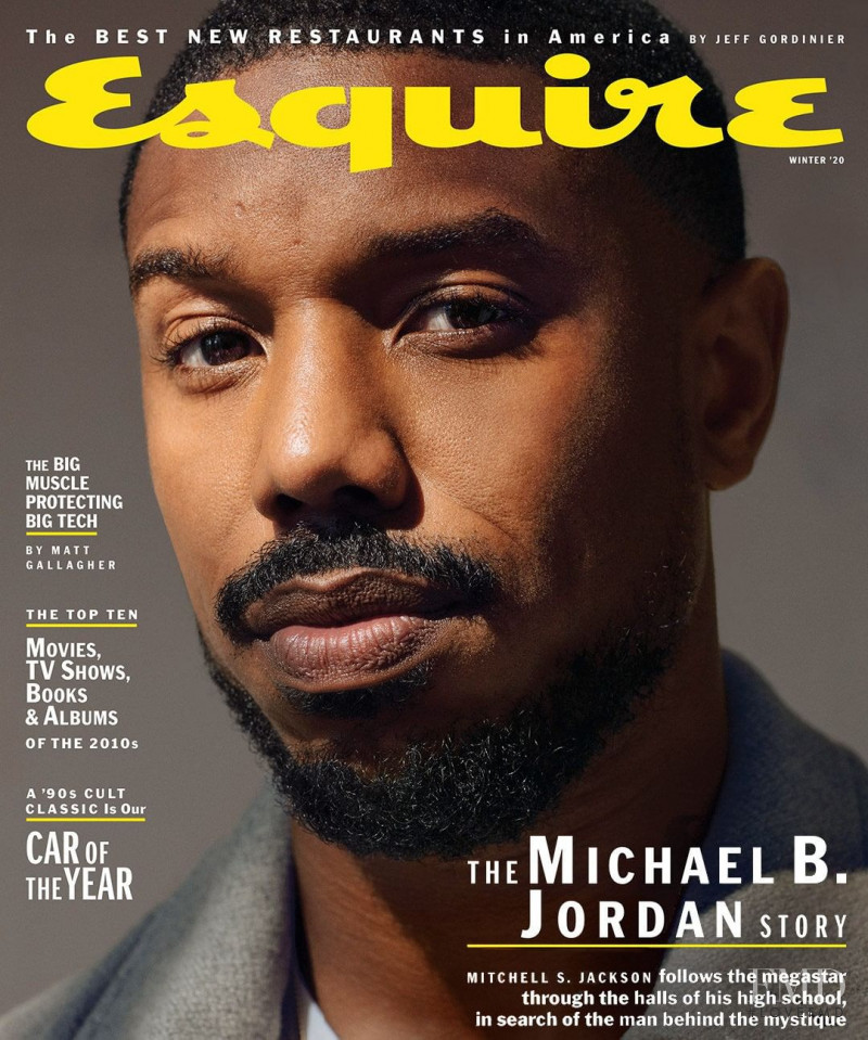 Michael B. Jordan featured on the Esquire USA cover from December 2019