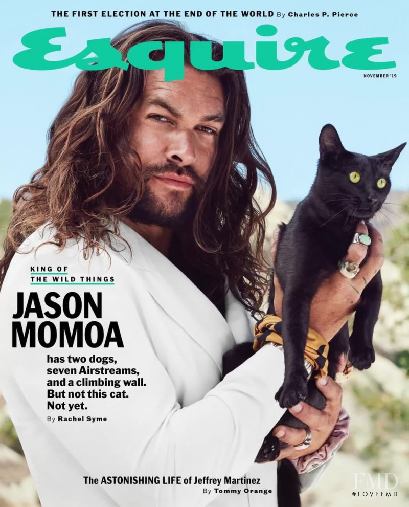 Jason Momoa featured on the Esquire USA cover from November 2019