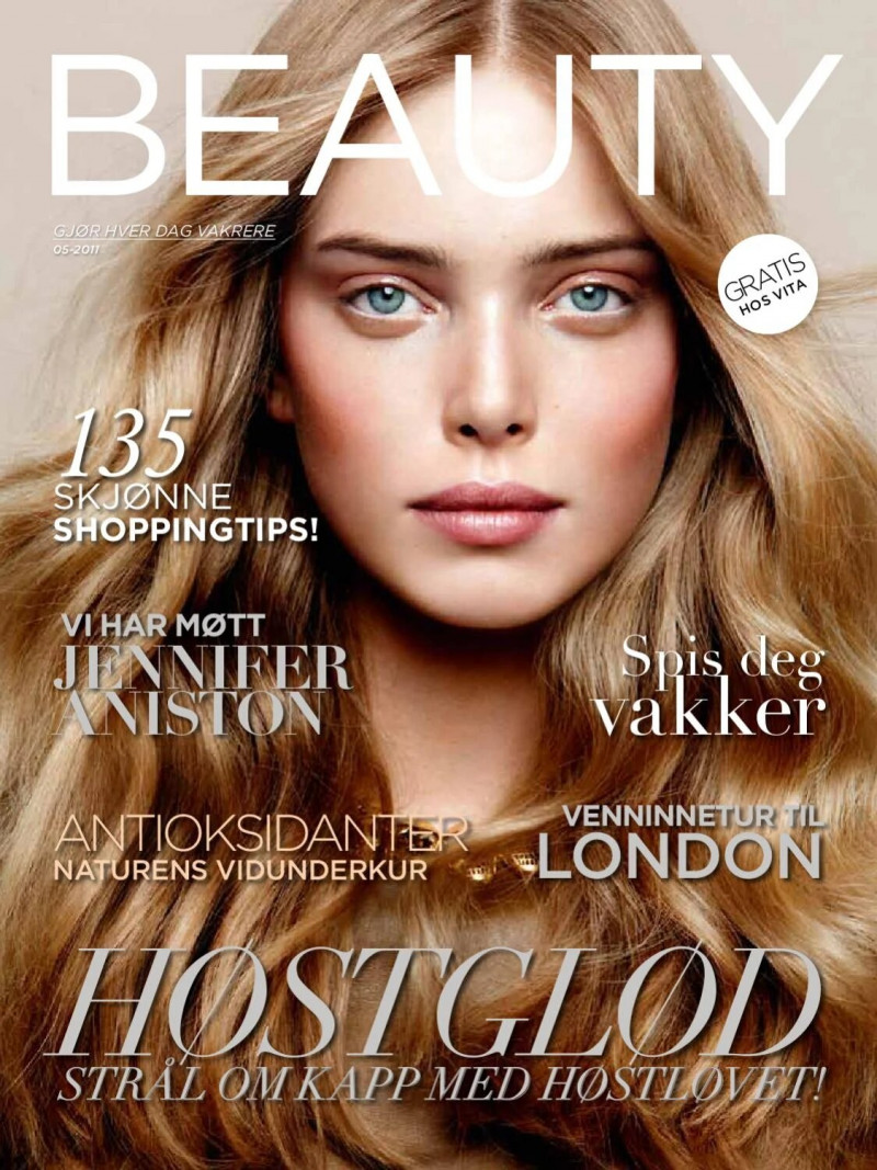 Tanya Dyagileva featured on the Beauty Norway cover from May 2011