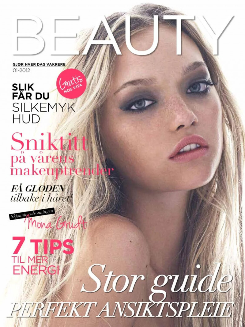 Gemma Ward featured on the Beauty Norway cover from January 2012