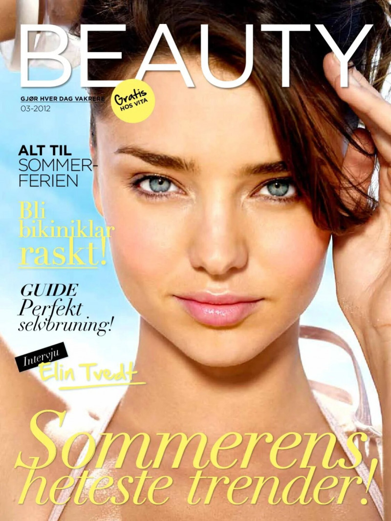 Miranda Kerr featured on the Beauty Norway cover from March 2012
