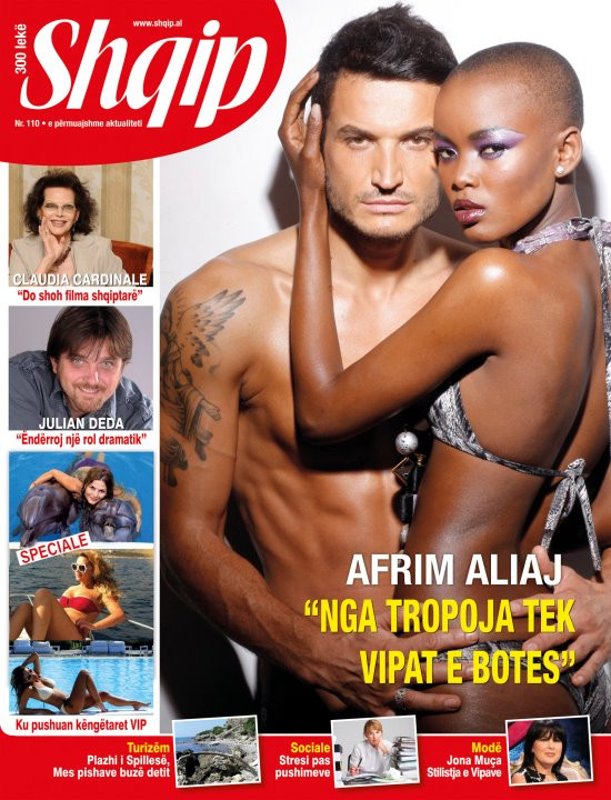 Afrim Aliaj featured on the Shqip cover from September 2011