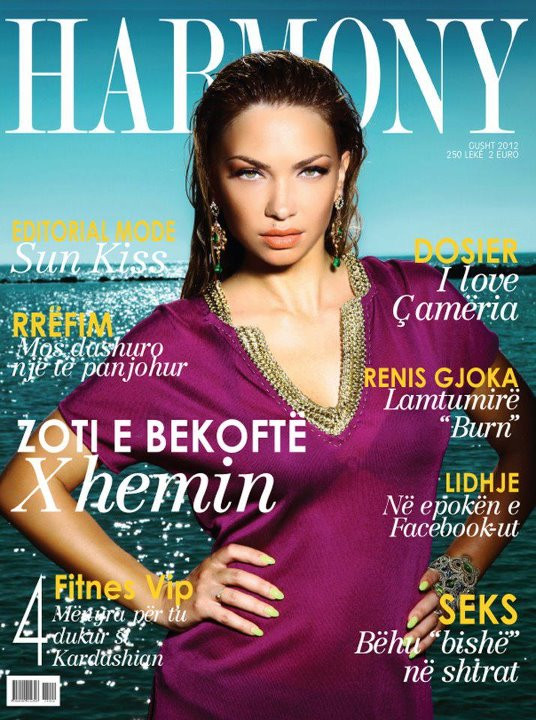 Xhemin featured on the Harmony cover from August 2012