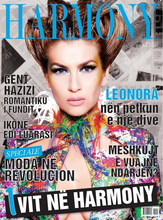 Leonora Jakupi featured on the Harmony cover from May 2012