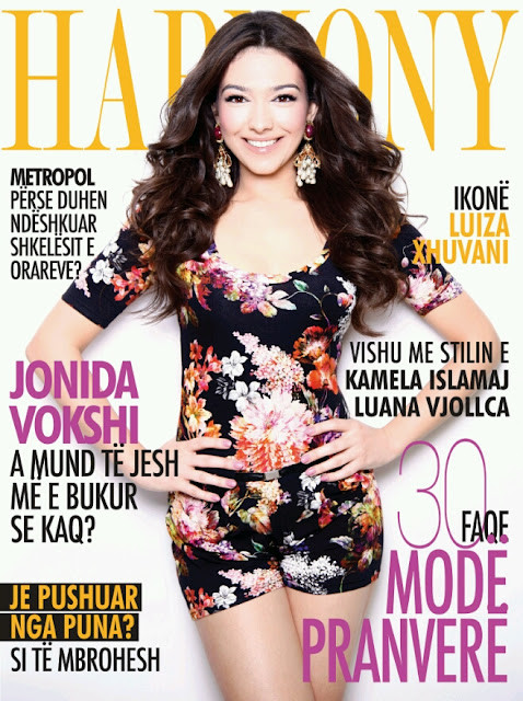 Jonida Vokshi featured on the Harmony cover from March 2013