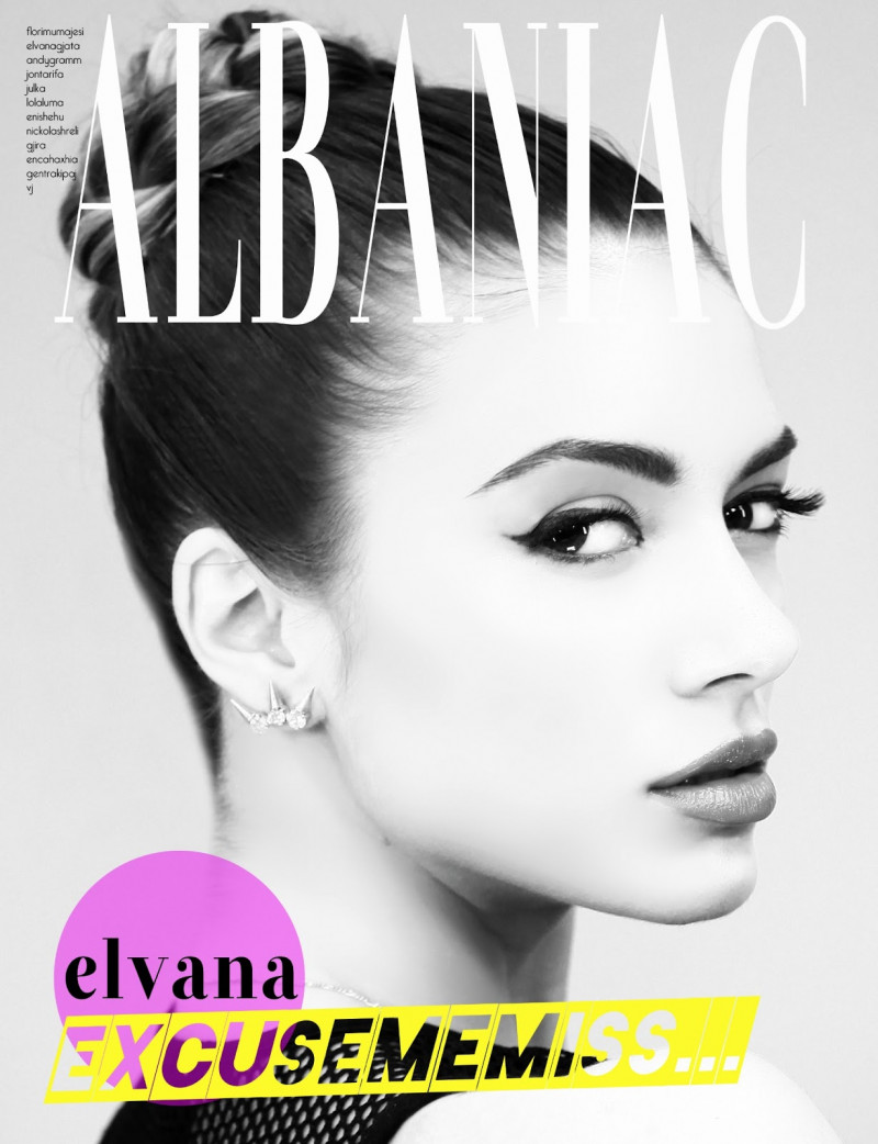 Elvana featured on the Albaniac cover from July 2013