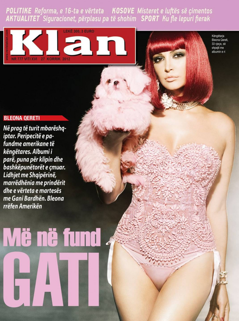 Bleona Qereti featured on the Klan cover from July 2012