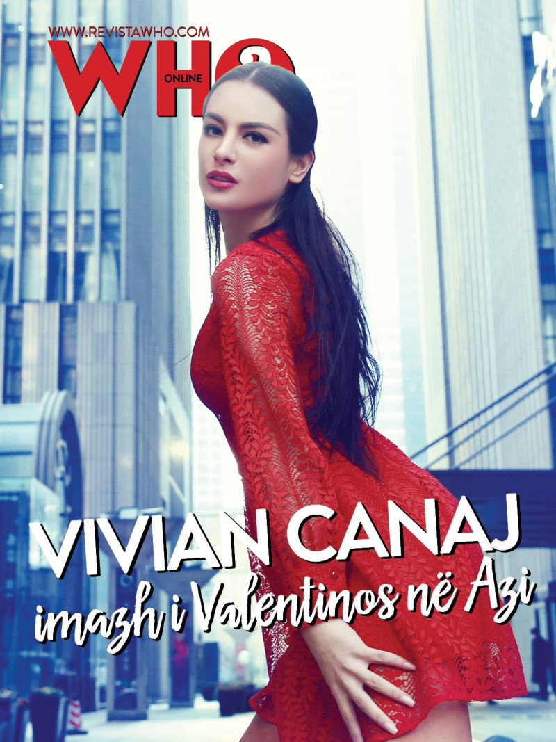 Vivian Canaj featured on the Revista Who? cover from December 2015