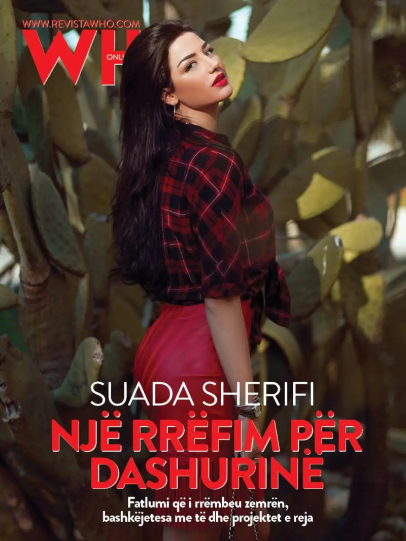 Suada Sherifi featured on the Revista Who? cover from February 2016