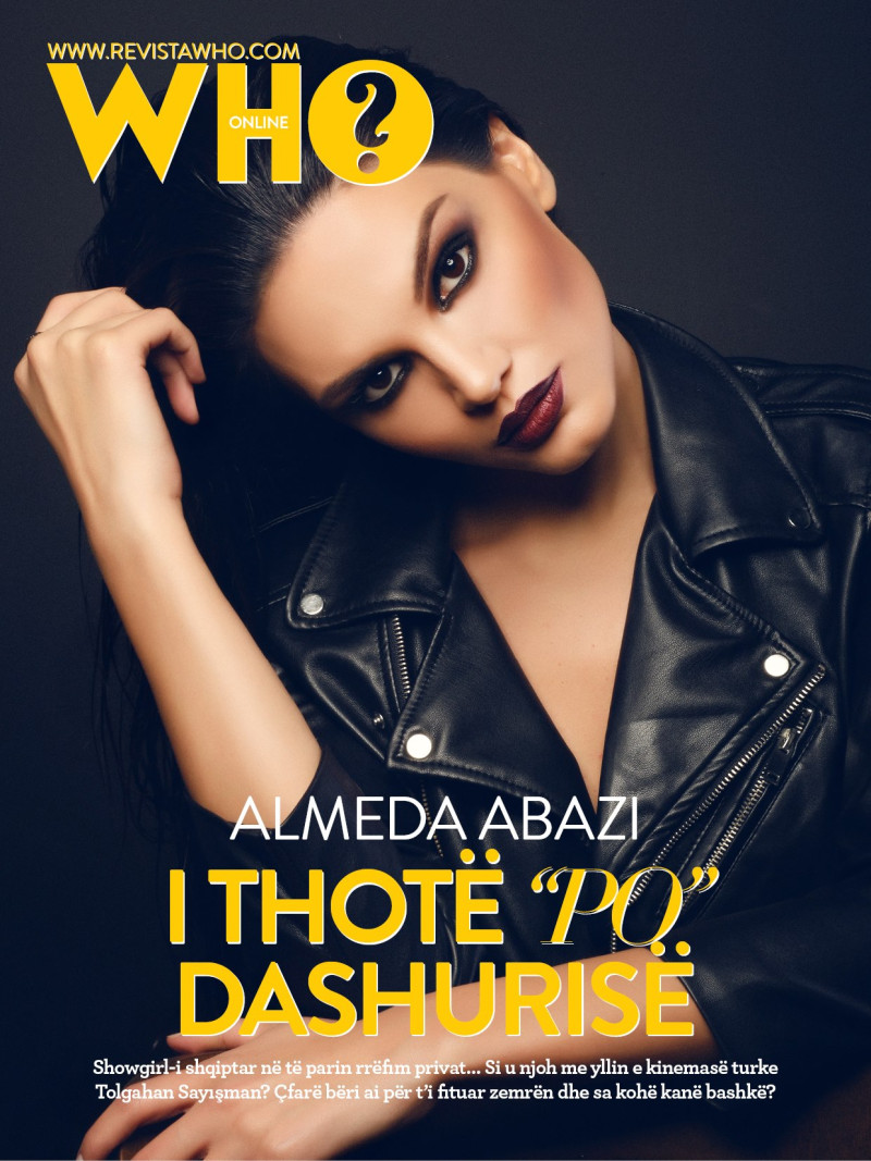 Almeda Abazi featured on the Revista Who? cover from February 2016