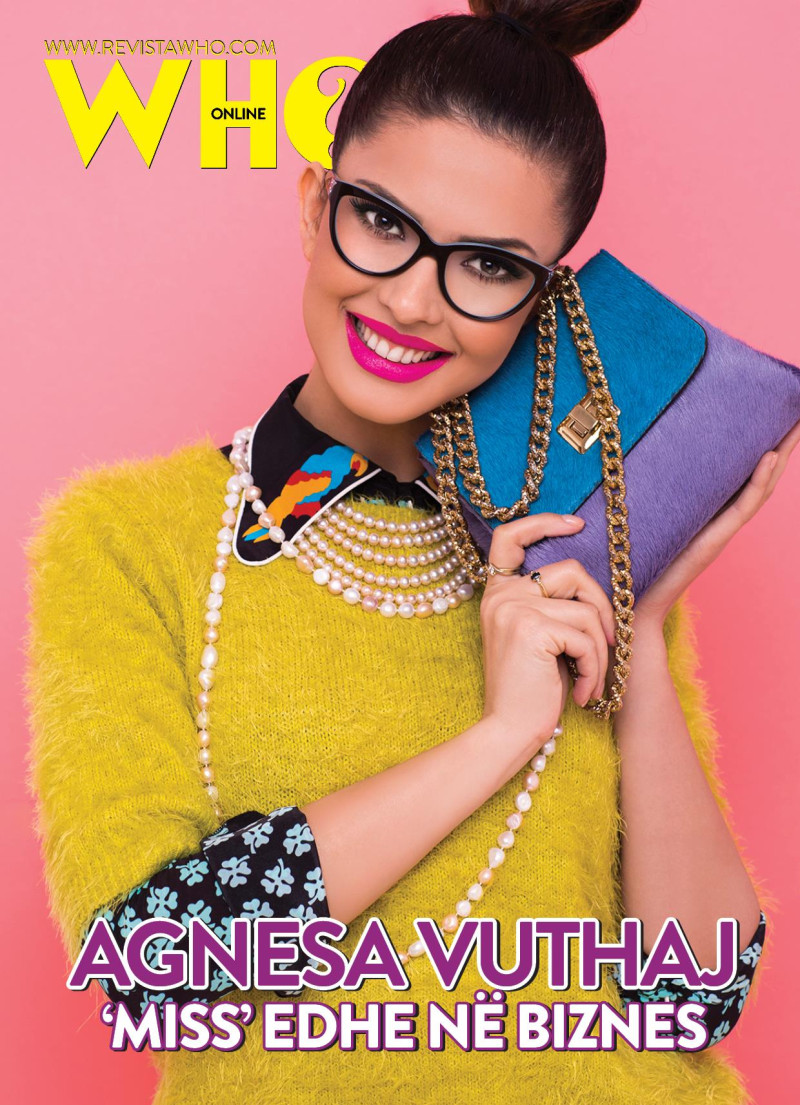 Agnesa Vuthaj featured on the Revista Who? cover from March 2016