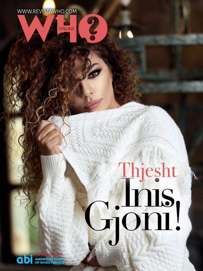 Inis Gjoni featured on the Revista Who? cover from October 2018