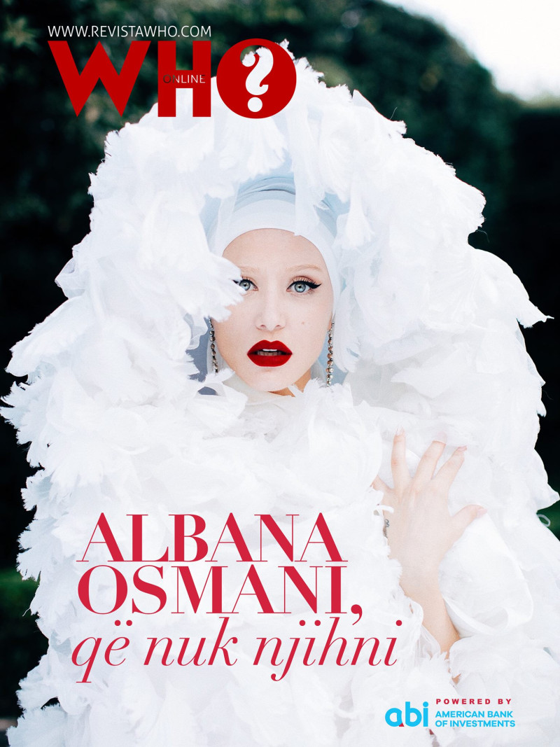 Albana Osmani featured on the Revista Who? cover from September 2018