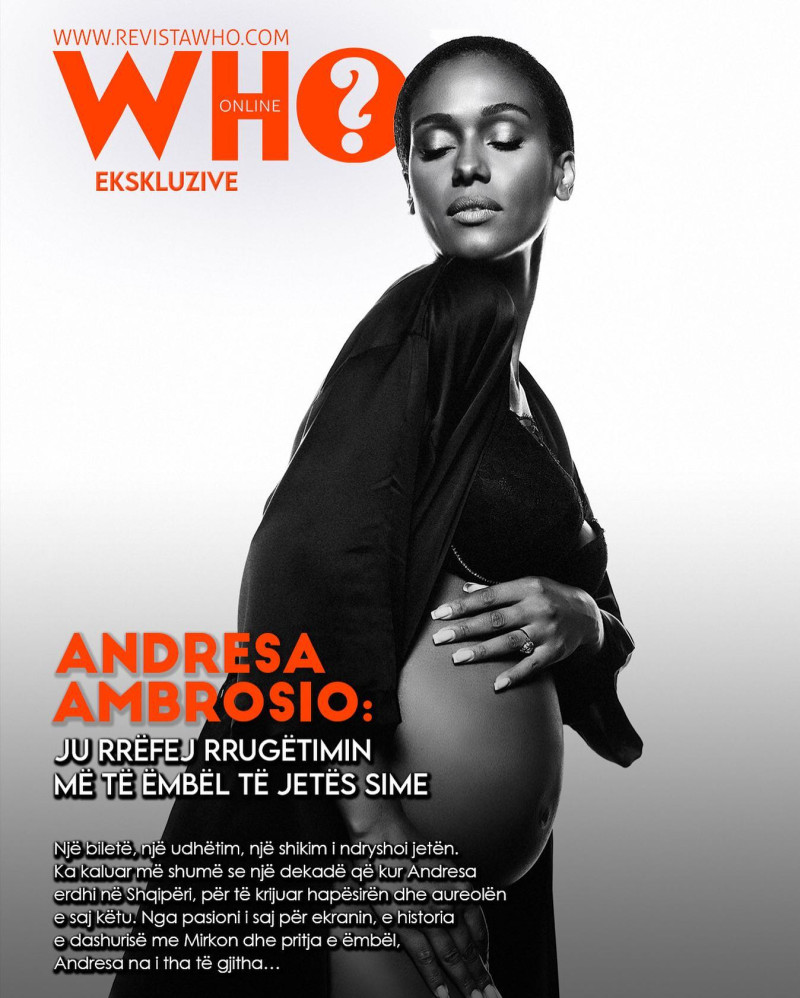 Andresa Ambrosio featured on the Revista Who? cover from January 2023