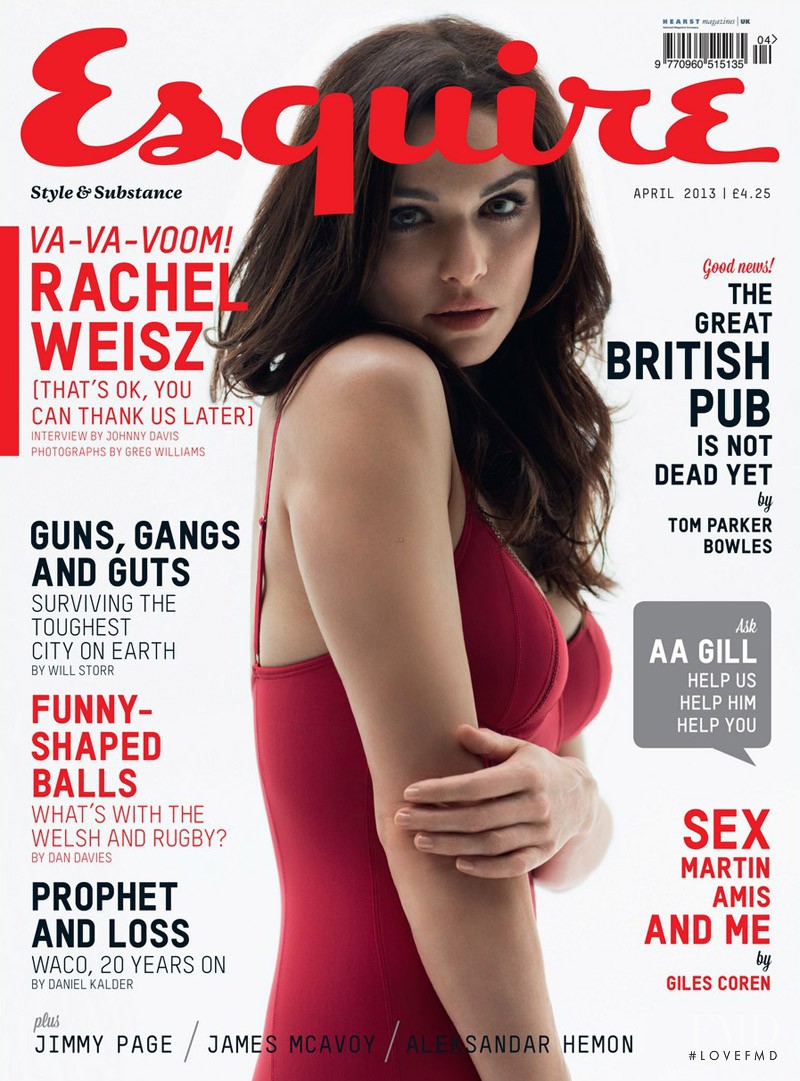 Rachel Weisz featured on the Esquire UK cover from April 2013
