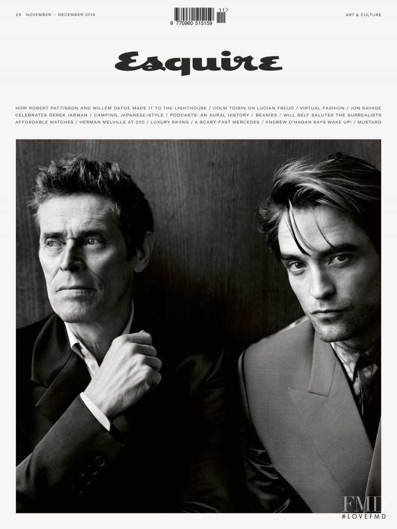 Robert Pattinson, Willem Dafoe   featured on the Esquire UK cover from November 2019