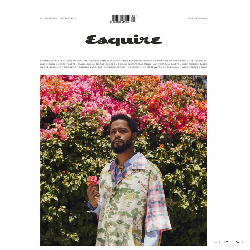 Lakeith Stanfield featured on the Esquire UK cover from September 2019