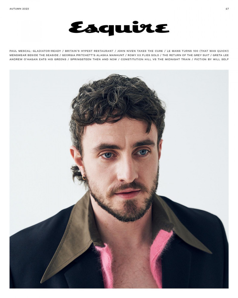 Paul Mescal featured on the Esquire UK cover from September 2023