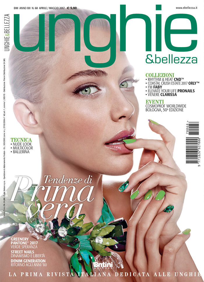  featured on the Unghie & Bellezza cover from April 2017