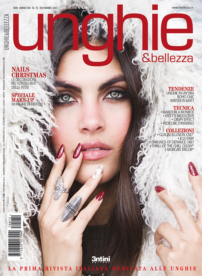  featured on the Unghie & Bellezza cover from December 2017