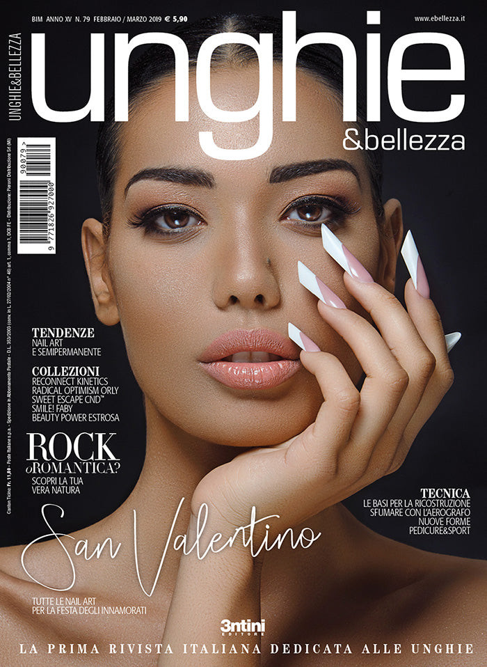  featured on the Unghie & Bellezza cover from February 2019