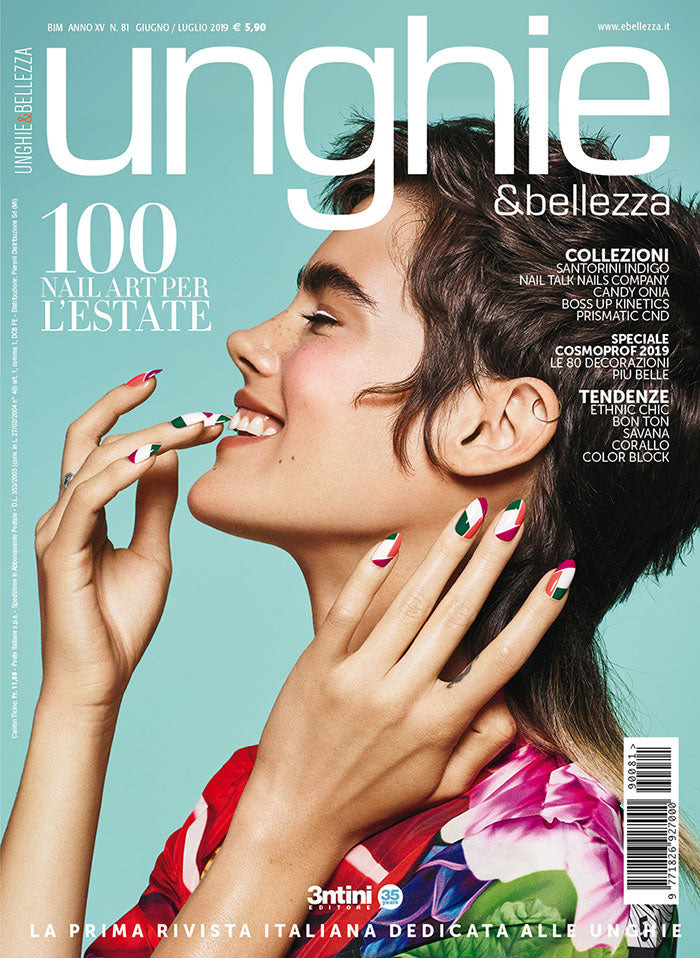  featured on the Unghie & Bellezza cover from June 2019