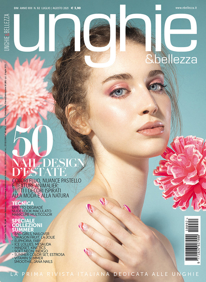  featured on the Unghie & Bellezza cover from July 2021